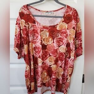 3/$20 Cathy Daniel's Floral Tshirt